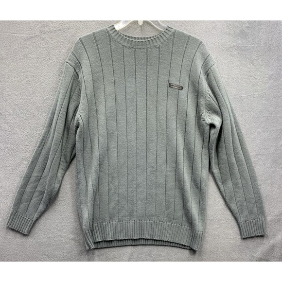 Southpole Pullover Rib Knit Sweaters Mens Crewneck Size Large Gray 100% Acrylic - Picture 1 of 13